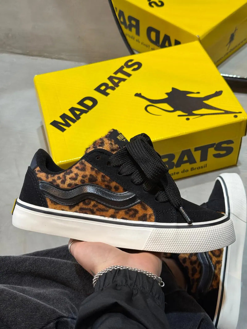 Tênis Mad Rats Bulky Classic 90 Preto/Onça